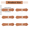 Fingerinspire 6 Sets PU Imitation Leather Sew on Toggle Buckles FIND-FG0001-83-2