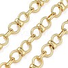 Rack Plating Brass Bowknot Link Chains CHC-G023-09G-1