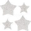 Star Shape Glass Rhinestone Car Stickers RB-FH0001-001-1