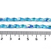 Electroplate Glass Beads Strands GLAA-Q101-03B-AB05-4