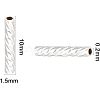 SUPERFINDING 40pcs 2 Color  Brass Tube Beads KK-FH0003-26-2