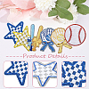 16Pcs 7 Styles Sports Theme Polyester Iron on/Sew on Patches DIY-GF0013-80-6