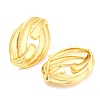 Hollow Oval Rack Plating Brass Stud Earrings EJEW-A028-09G-2