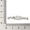 Brass Micro Pave Clear Cubic Zirconia Fold Over Clasps KK-B079-02P-3