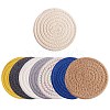 8Pcs 8 Colors Cotton Thread Weave Hot Pot Holders DIY-SZ0003-67-1