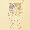 48Pcs 12 Style 304 Stainless Steel Leverback Earring Findings & Earring Hooks STAS-FS0001-28-1