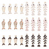 SUNNYCLUE 48Pcs 6 Style Alloy Pendants ENAM-SC0003-29-1