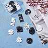 20Pcs 10 Style Acrylic Pendants SACR-SZ0001-16-3