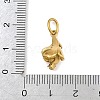 304 Stainless Steel Micro Pave Cubic Zirconia Pendants SA-CBA1D2B-01G-B-3