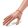 Natural Sunstone Beads Stretch Bracelet for Kids BJEW-JB07031-09-3