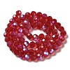 Electroplate Transparent Glass Beads Strands EGLA-A035-T10mm-L01-2