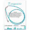 Synthetic Turquoise Beaded Necklaces PW-WG4698C-09-1