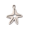 Non-Tarnish 201 Stainless Steel Pendants STAS-U016-08P-03-1