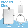DIY Stainless Steel Keychain Making Kits DIY-OC0014-11C-2