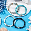 4Pcs 4 Styles Gemstone Beaded Stretch Bracelets BJEW-JB11100-2