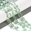 Natural Green Fluorite Beads Strands G-G116-A02-02-2