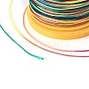Round Waxed Polyester Cord YC-E004-0.65mm-N654-3