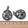 Synthetic Turquoise Pendants G-A241-02R-01-3