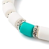 Handmade Polymer Clay Beads Stretch Bracelets Sets BJEW-JB06435-6