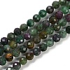 Natural Ruby in Zoisite Beads Strands G-P553-G08-03-2