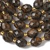 Natural Bronzite Beads Strands G-F809-A07-01-4
