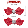 Polyester Bowknot Shoe Decorations AJEW-WH0348-227-2