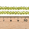 Baking Paint Transparent Glass Beads Strands DGLA-A035-T4mm-D11-4