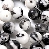 100Pcs 8mm Natural Zebra Jasper Round Beads DIY-LS0002-61-4