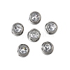 201 Stainless Steel Rhinestone Beads STAS-F318-02P-1