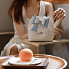 DIY Imitation Leather Knitting Crochet Bowknot Bucket Bags GN-TAC0001-06A-6