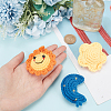 3Pcs 3 Style Woolen Yarn Crochet Pendant Decorations HJEW-FG0001-13-3