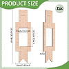 Beech Plywood Ruler TOOL-WH0159-88-2
