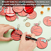 Printed Acrylic & Alloy Enamel Pendant Keychain KEYC-AB00047-3