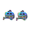 Rainbow Color Alloy Pendants PALLOY-S180-114-NR-2