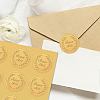 34 Sheets Self Adhesive Gold Foil Embossed Stickers DIY-WH0509-073-6