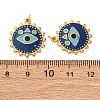 304 Stainless Steel Enamel Pendants STAS-U061-35G-03-3