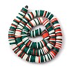 Handmade Polymer Clay Beads Strands CLAY-R089-8mm-T029-7