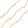 304 Stainless Steel Wavy Bar Link Chains CHS-H116-01M-G-1