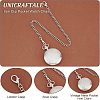 2Pcs 2 Style Iron Clip Pocket Watch Chain DIY-UN0003-62-5