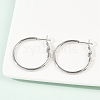 Tarnish Resistant 201 Stainless Steel Hoop Earrings EJEW-F188-24P-A-4