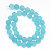 Natural White Jade Bead Strands G-R297-8mm-51-2