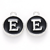 Platinum Plated Alloy Charms X-ENAM-S118-02E-P-1