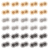 Gorgecraft 30 Sets 3 Styles Alloy Snap Buttons BUTT-GF0001-24-1