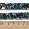 Dyed Natural Imperial Jasper with Resin Beads Strands G-G083-F07-01-4