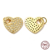 925 Sterling Silver Micro Pave Cubic Zirconia Charms STER-I010-14G-3