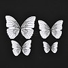 PVC Plastic Artificial 3D Butterfly Decorations DIY-I072-02E-2