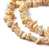 Natural Yellow Jade Chip Beads Strands G-G905-08-4