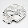 Tibetan Style Zinc Alloy Big Pendants TIBEP-R334-119AS-RS-2