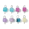 Natural Dolomite Connector Charms PALLOY-JF03178-1