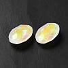 Mocha Fluorescent Style Glass Rhinestone Cabochons GGLA-M005-01B-001MK-4